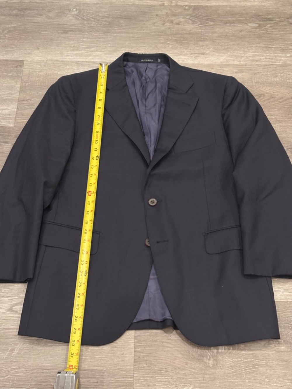 Suitsupply Blazer Jacket Vitale Barberis Canonico Wool Mens 42 Navy - Picture 10 of 10